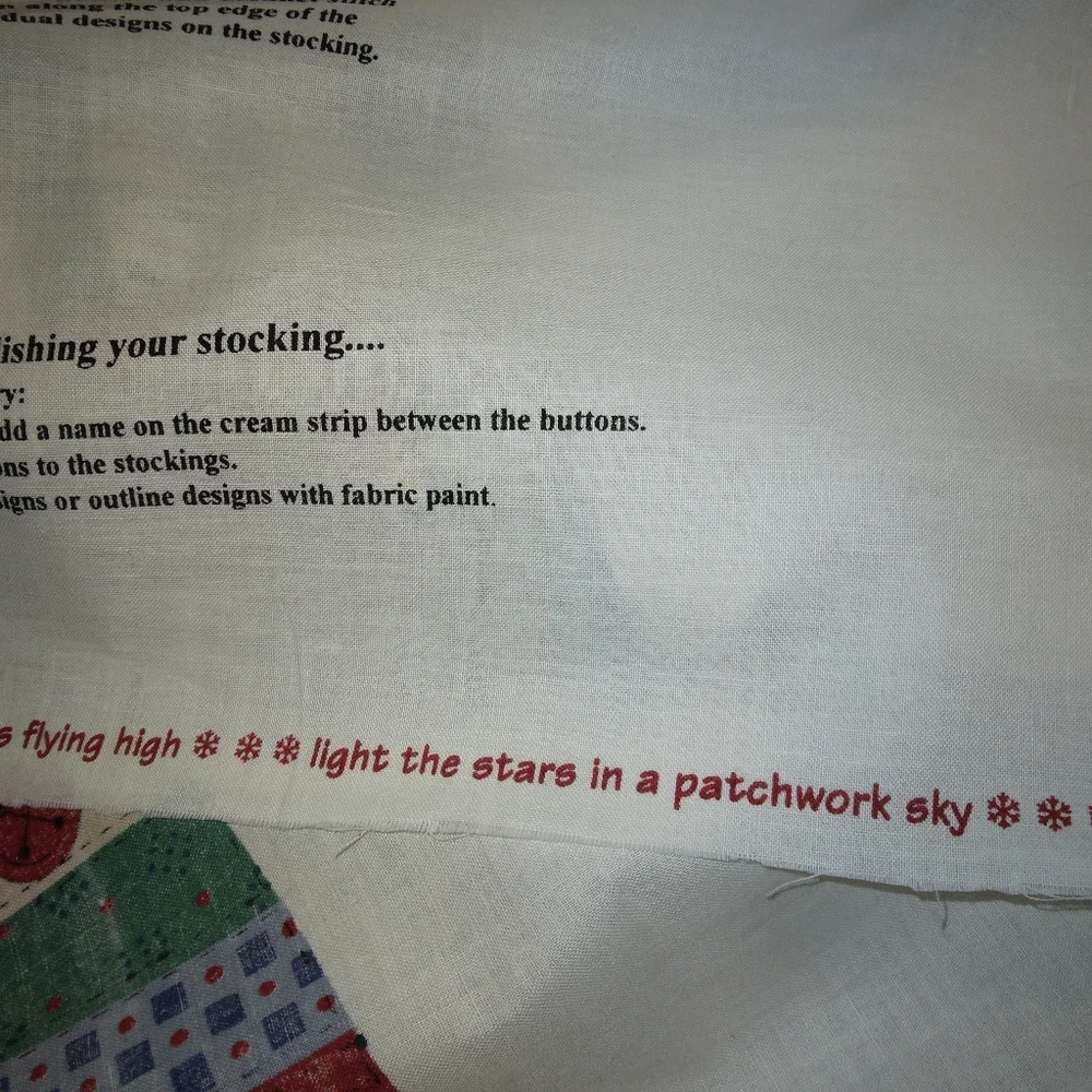 FABRIC Starlight Angels by Leslie Beck, Makes 2 stockings, angels and sa…